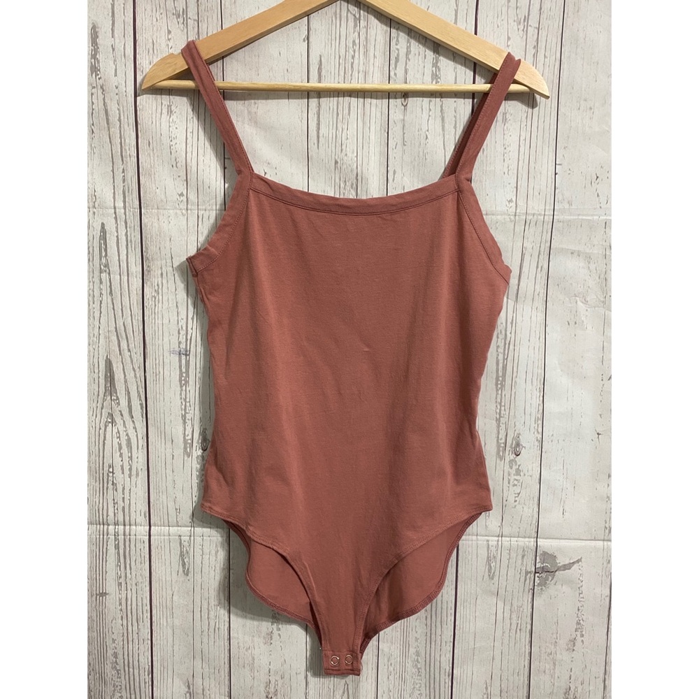 F21 Bodysuit Mauve Pink Large